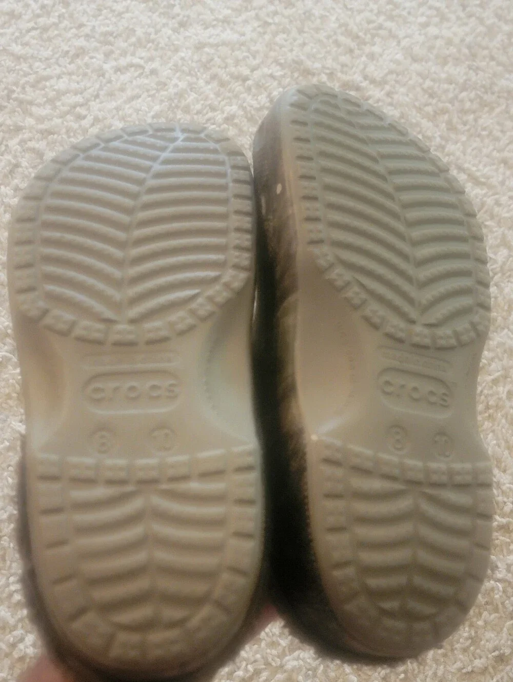 Crocs Classic Lined Clogs Camo Fleece Men's 8 Women's 10